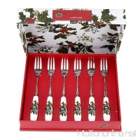 Portmeirion Holly And Ivy Set Of 6 Pastry Forks - B007K82NS2